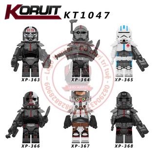 Xếp Hình Koruit KT 1047 Star Wars Minifigures mô hình lắp ráp nhân vật Lính Hunter Destroyer Echo boy
