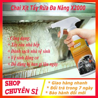 Dung dịch tẩy rửa X2000, dung dịch tẩy rửa đa năng số 1 Nhật Bản tẩy rửa vết ố bẩn
