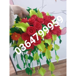 Hoa dây trang trí góc,lớp học