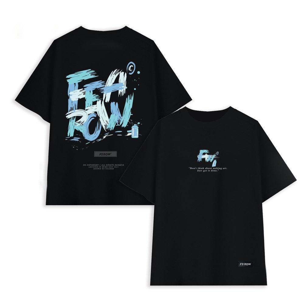 Áo thun Fearow Paint Brush Tee Áo Phông Tay lỡ nam nữ, áo unisex from rộng Vender-(V39)