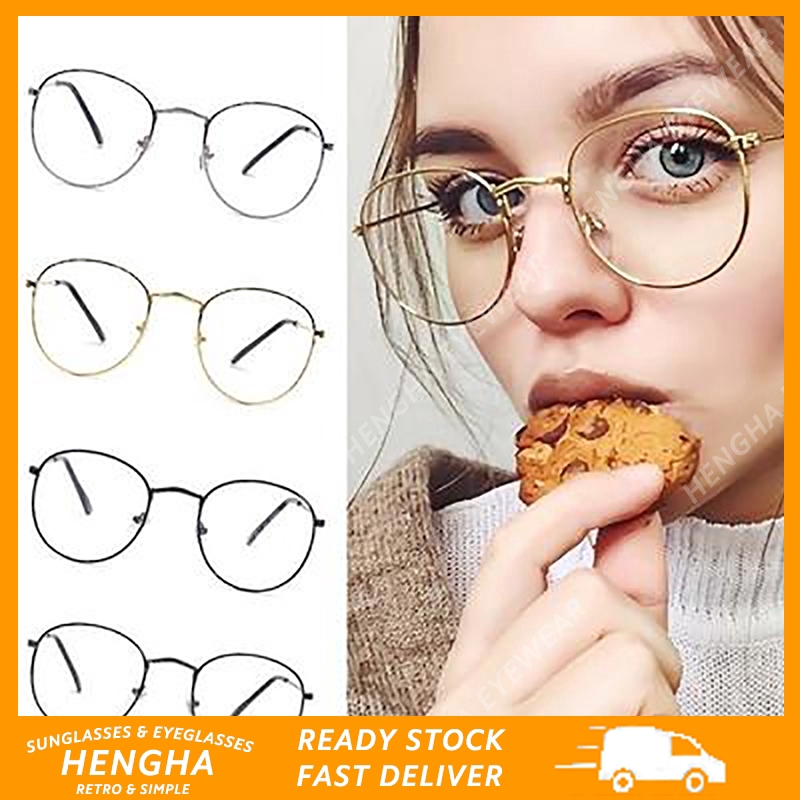 Mắt Kính Gọng Tròn Phong Cách Retro Thời Trang