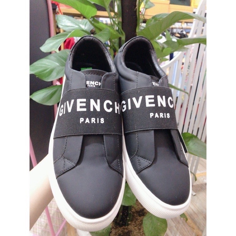 Giày Sneaker - Giày Lười Nam Màu đen in chữ G.V.C full size 38-43