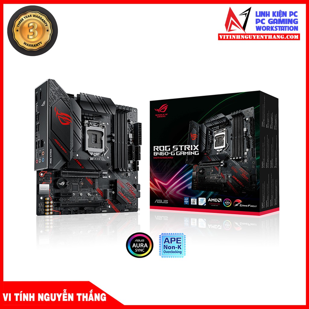 BO MẠCH CHỦ - MAINBOARD ASUS ROG STRIX B460-G GAMING