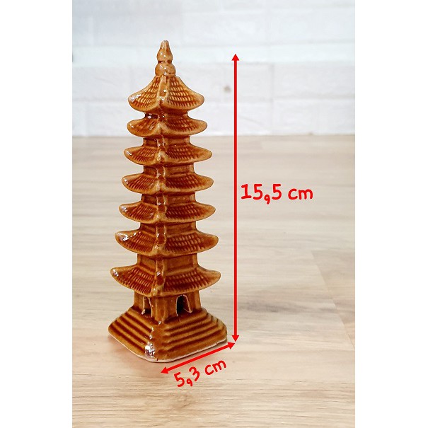 Tháp Gốm Sứ Tiểu Cảnh Trang Trí Hòn Non Bộ Và Hồ Cá Nhiều Kiểu