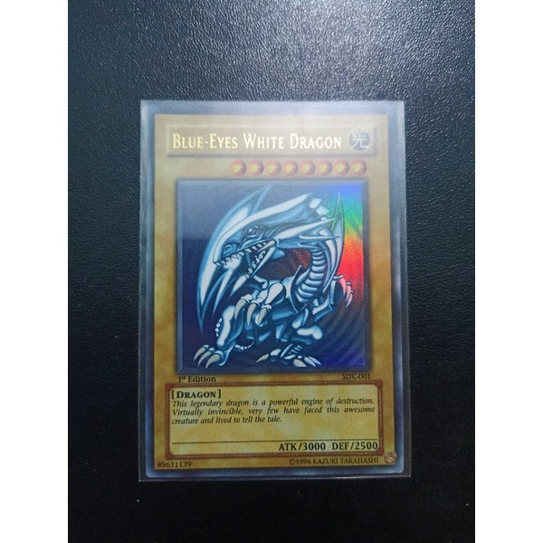 Thẻ bài Yugioh Blue Eyes White Dragon Ultra Rare SDK-001