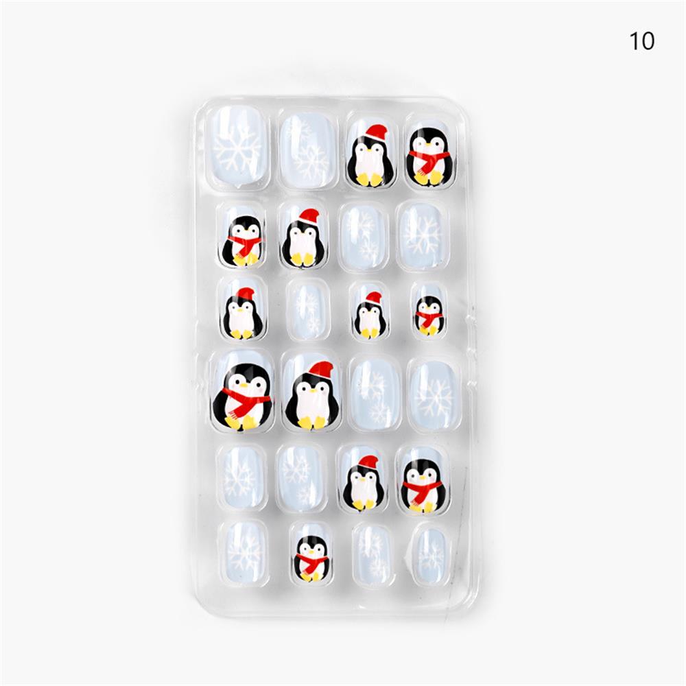 (Hàng Mới Về) Bộ 24 Móng Tay Giả Bằng Acrylic Có Thể Tái Sử Dụng