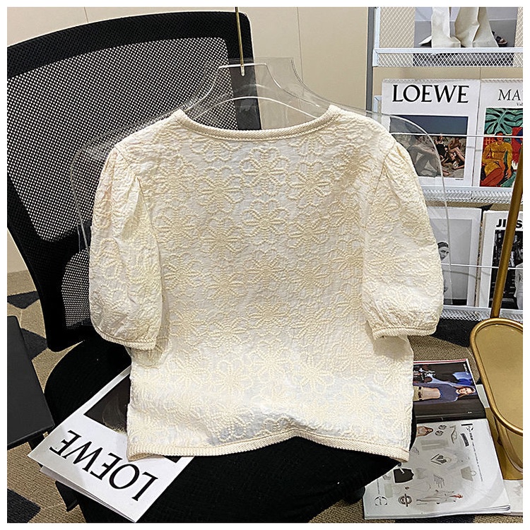 Áo Sơ Mi Tay Ngắn Cổ Chữ V Thời Trang Cho Nữ