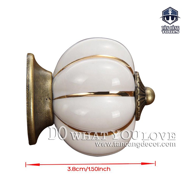 Tay Nắm Sứ Cổ Điển 13 - KT : 3.8cm