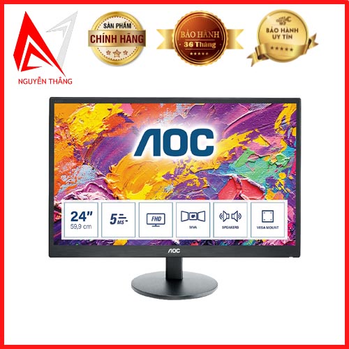 Màn hình AOC 24inch M2470SWH/74 FHD IPS 60Hz 5ms Chính Hãng