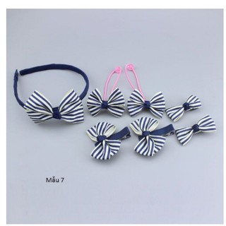 Set 7 món cài tóc ,kẹp tóc,bờm tóc cho bé đáng yêu luôn