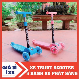 Xe trượt Scooter 3 bánh có bánh xe phát sáng cho bé yêu