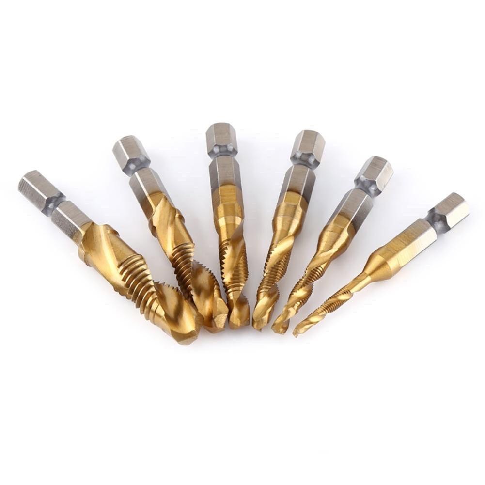 Bộ 6 mũi khoan Taro tạo ren M3-M10 Siêu bền