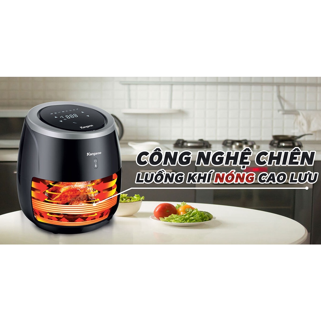 Nồi Chiên Không Dầu Điện Tử 5L Kangaroo KG52AF1A