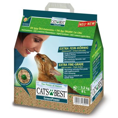 Cát gỗ vệ sinh cho mèo Cat’s Best Sensitive 8L