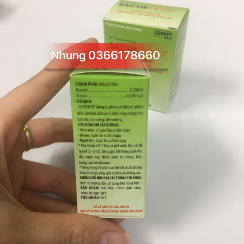 NYST gói rơ miệng cho bé hộp 10 gói