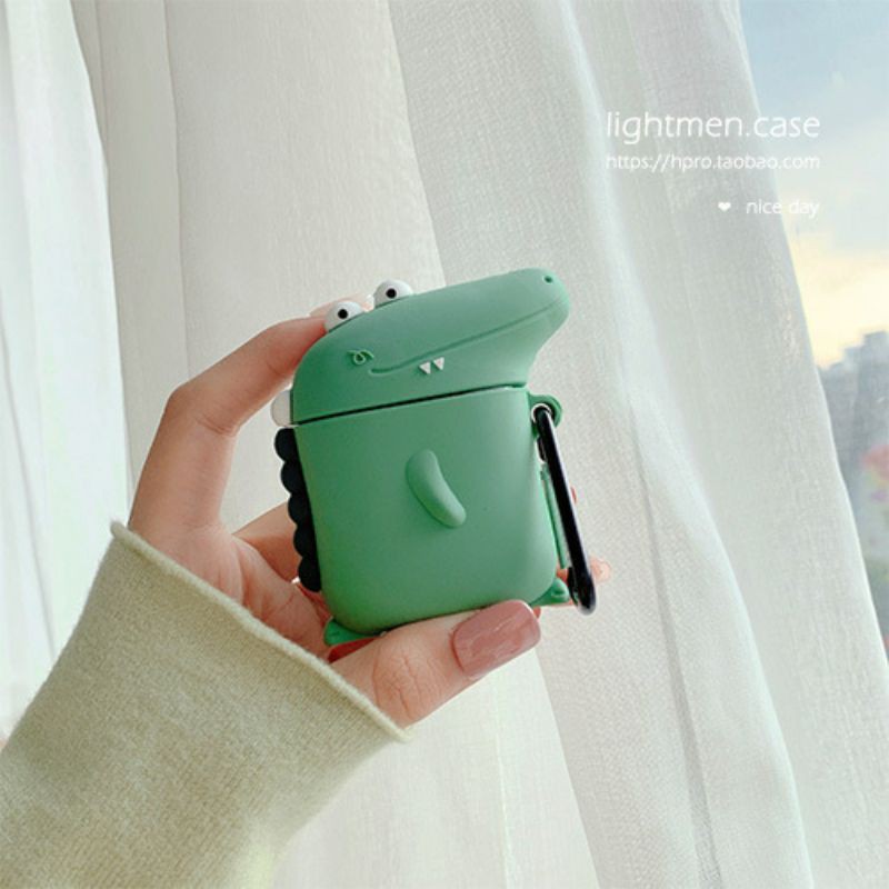 Vỏ tai nghe inpods, i12 hình cá sấu siêu dễ thương