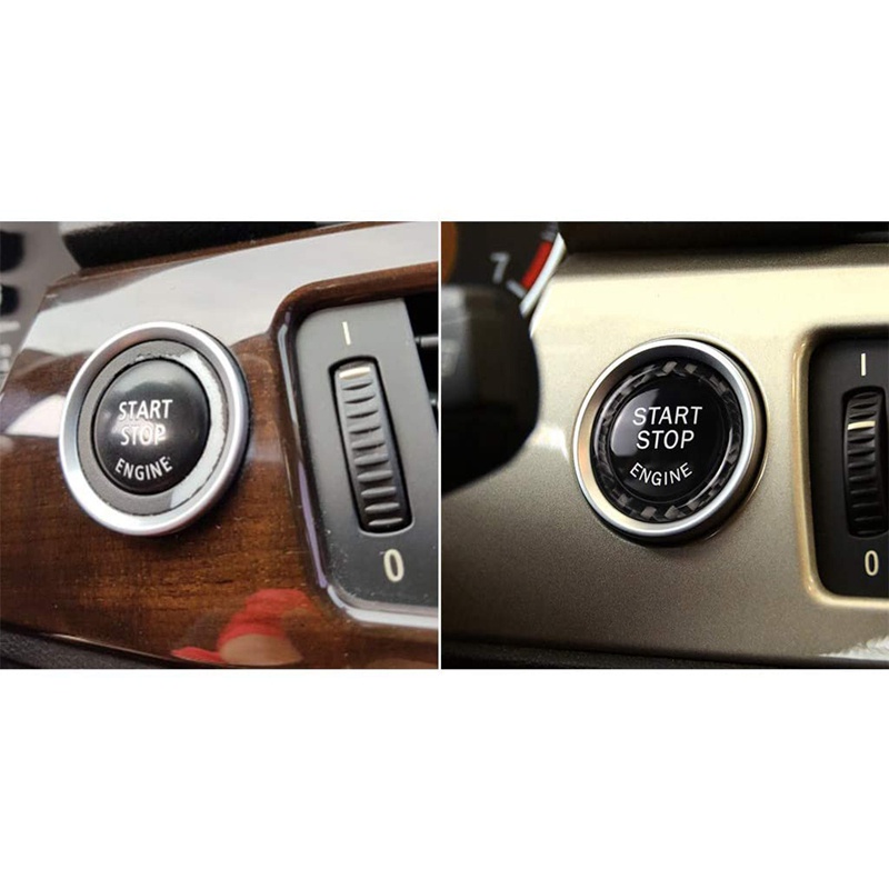 Ốp Viền Nút Khởi Động Xe Hơi Bằng Sợi Carbon Trang Trí Cho E90 E92 E93 2009-2012 / 3 Series E89