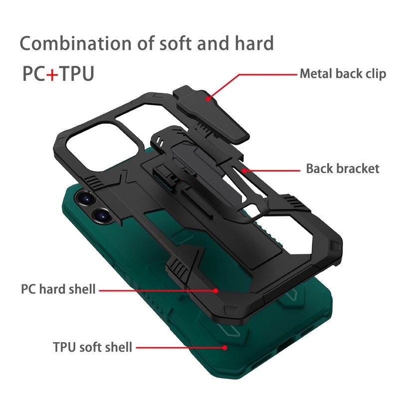 Ốp điện thoại chống sốc có giá đỡ thích hợp cho iPhone 13 12 Pro Max
