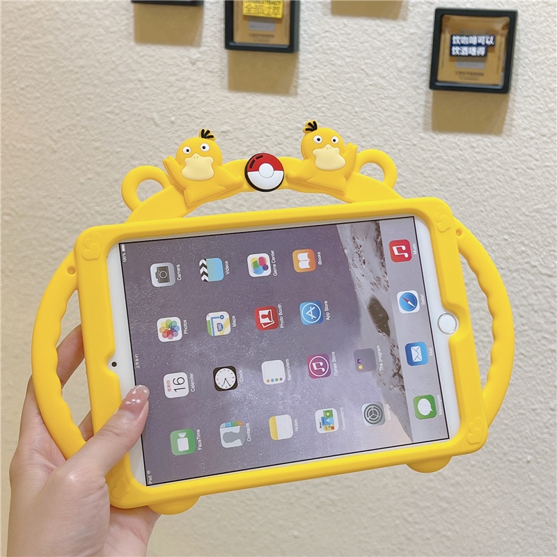 Ốp Máy Tính Bảng Silicon Kèm Dây Đeo Và Giá Đỡ Cho ipad Ari 2 / ipad 6 / Pro 9.7"