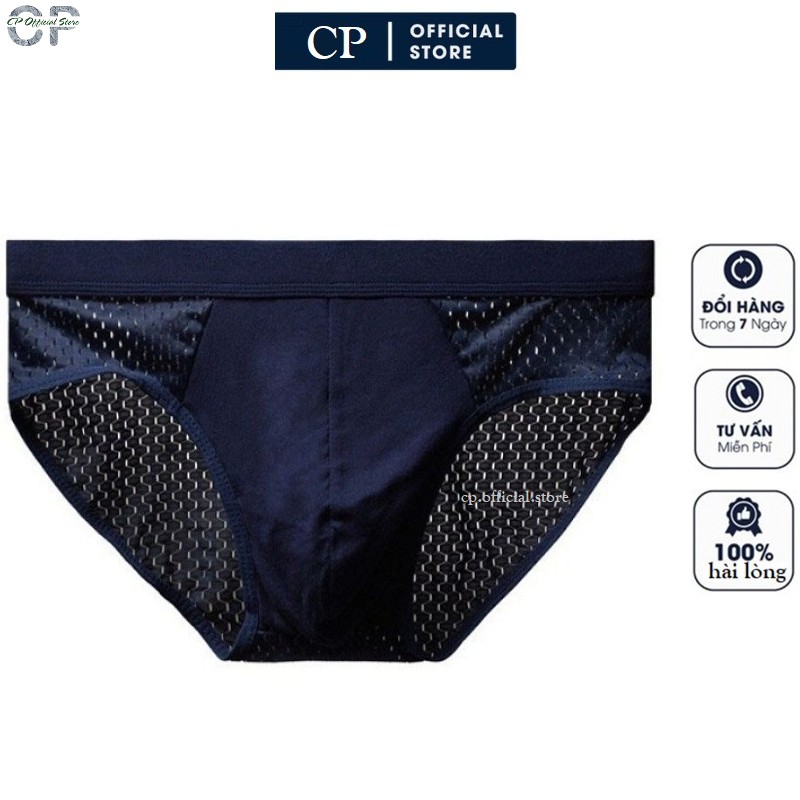 Hộp 4 quần lót tam giác cạp to thông hơi M303, chất mát, co giãn tại shop CP