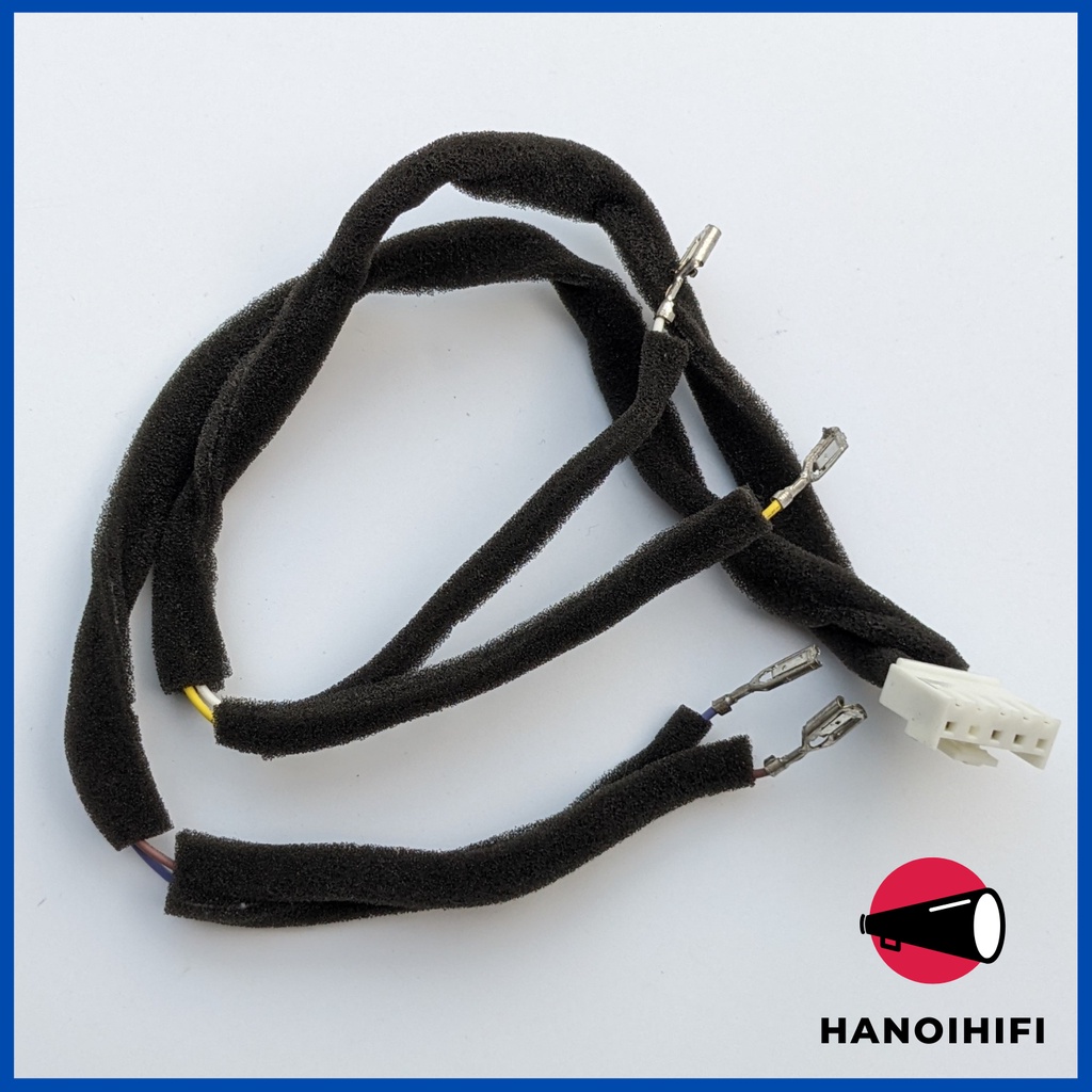 dây điện tháo loa lõi bạc bấm sẵn cos dài 24cm