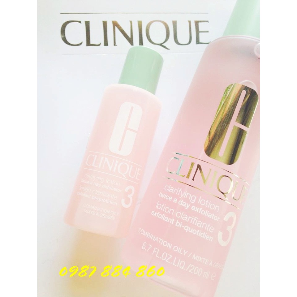 [ MUA 2 TẶNG 1] Toner Clinique Clarifying Lotion 3 60ml