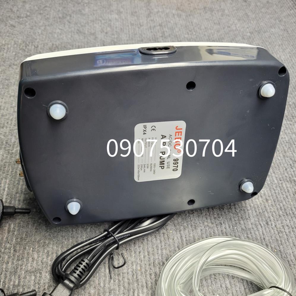 Máy Sủi Oxy Tích điện 2 Vòi JEBO 9970