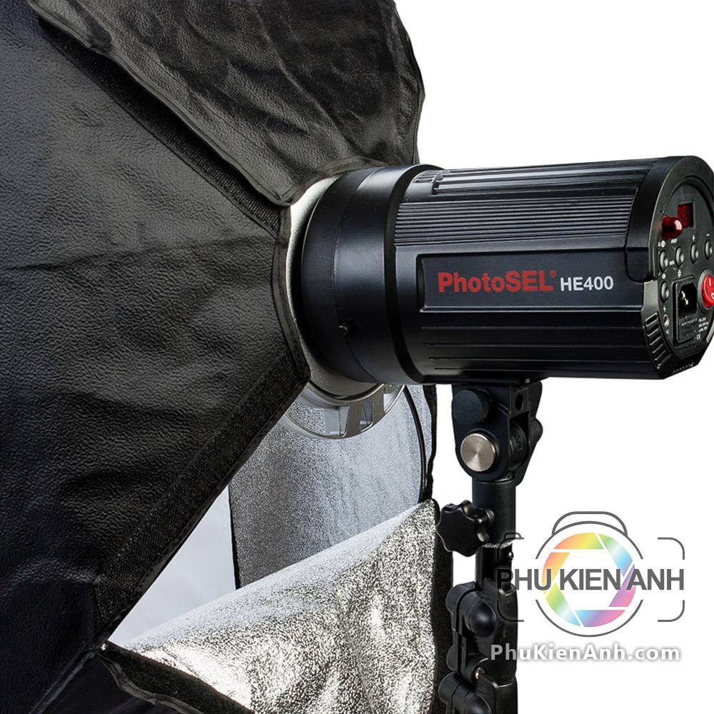 Softbox ngàm bowen bát giác 95cm - 120cm + grip tổ ong