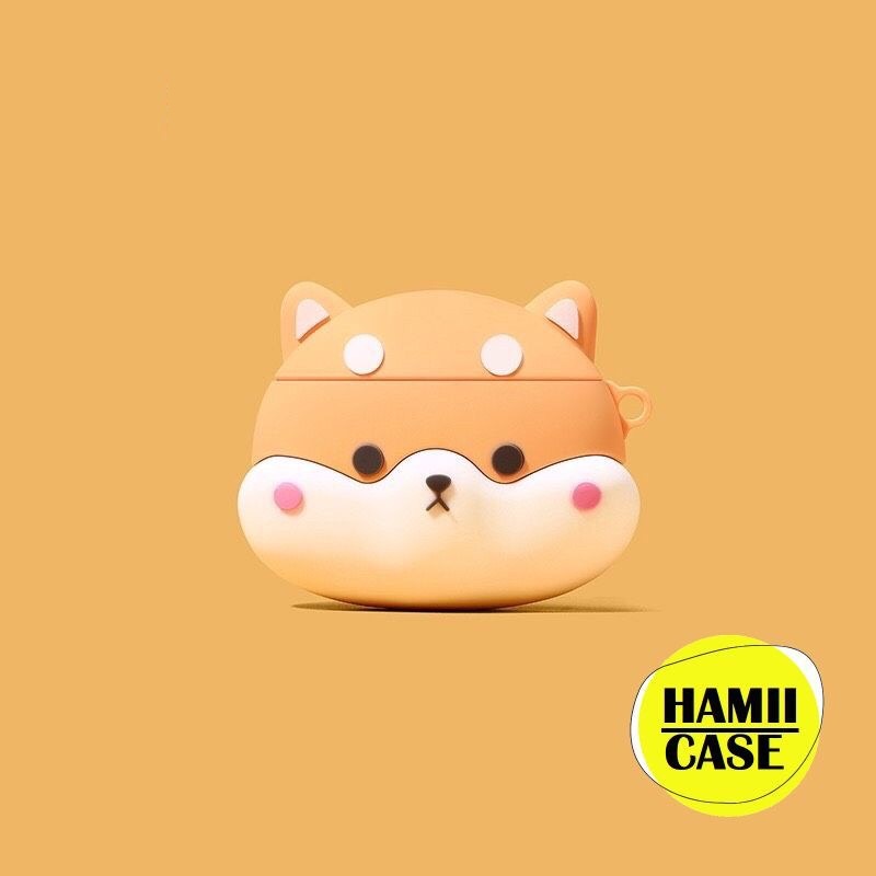 Case Vỏ Bao Airpods Đựng Tai Nghe Airpod 2 Pro Chó Shiba Inu Siêu Dễ Thương
