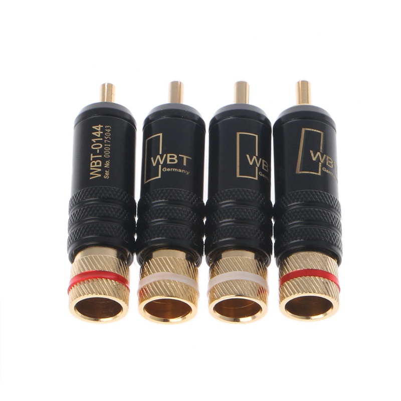 Set 4 Phích Cắm RCA Mạ Vàng WBT-0144 Chuyên Dụng
