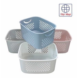 Giỏ Đựng Đồ Bằng Nhựa Cao Cấp Kiểu Nhật Bản(38 * 29 * 35 cm)