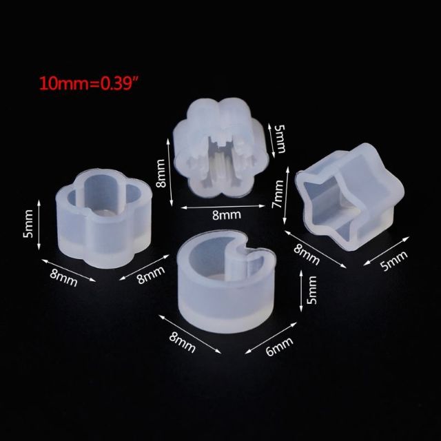 Set 1 cặp Khuôn silicon làm trang sức hoa tai resin UV DIY sáng tạo