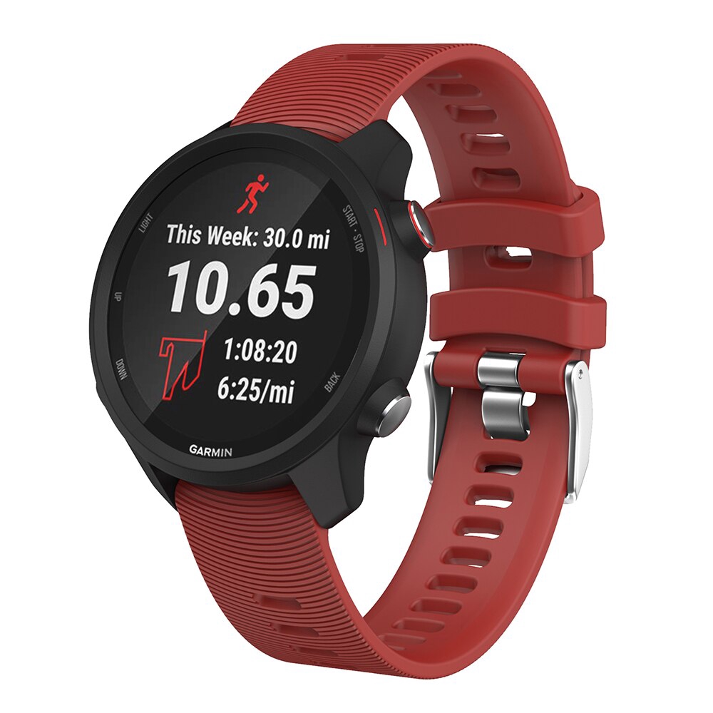 Dây đeo silicon 20mm dùng thay thế cho đồng hồ thông minh Garmin Forerunner 245 245M