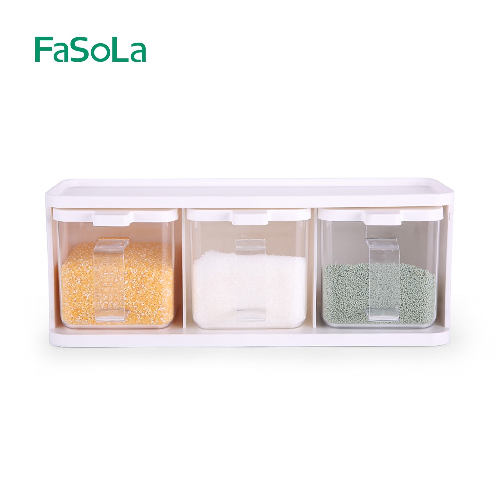 [FREESHIP] Bộ hũ đựng gia vị FASOLA - Hũ chia gia vị cao cấp phong cách Nhật Bản FSLQJ-0038