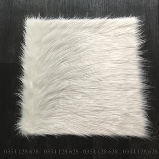 Thảm lông màu trắng chụp hình hoặc trang trí nhà