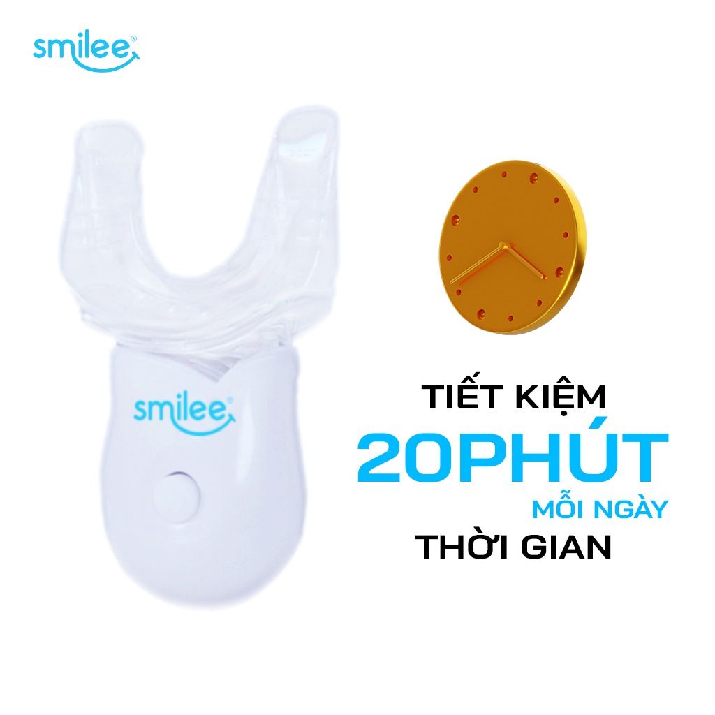 Máy LED máy tẩy trắng răng Smilee làm trắng răng tại nhà, an toàn cho cho sức