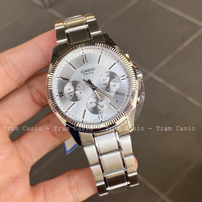 Đồng hồ Casio Nam MTP-1375D-7AVDF màu trắng  hàng REAL