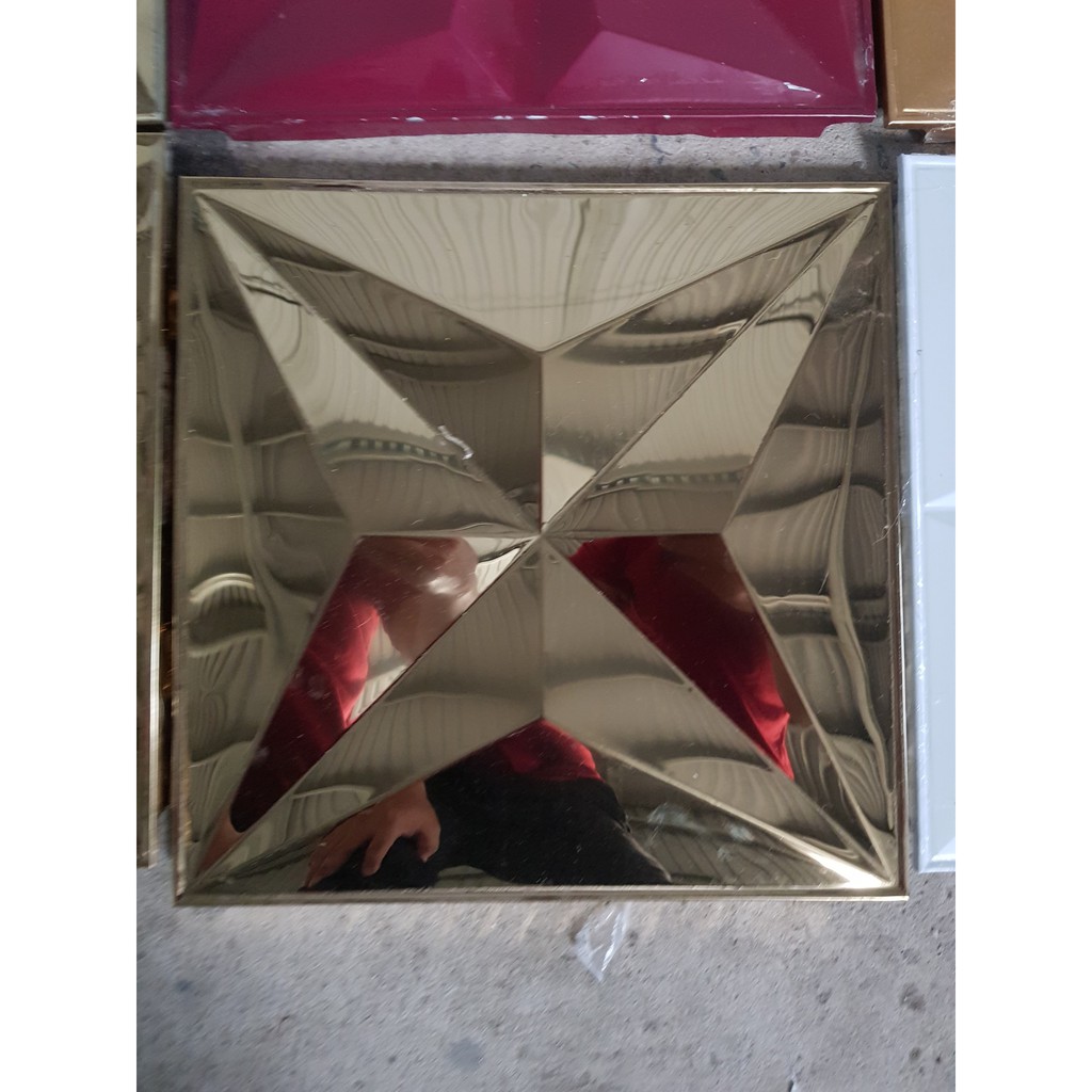 Tấm Ốp Inox 3D màu vàng