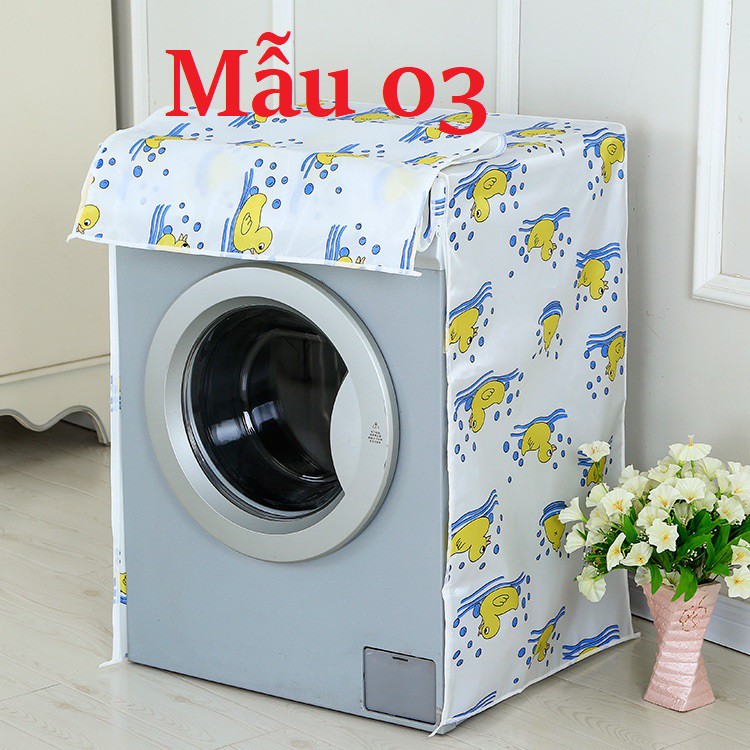 Vỏ Bọc Máy Giặt Cửa trước, lồng ngang Vải Satin Chống Thấm Nước