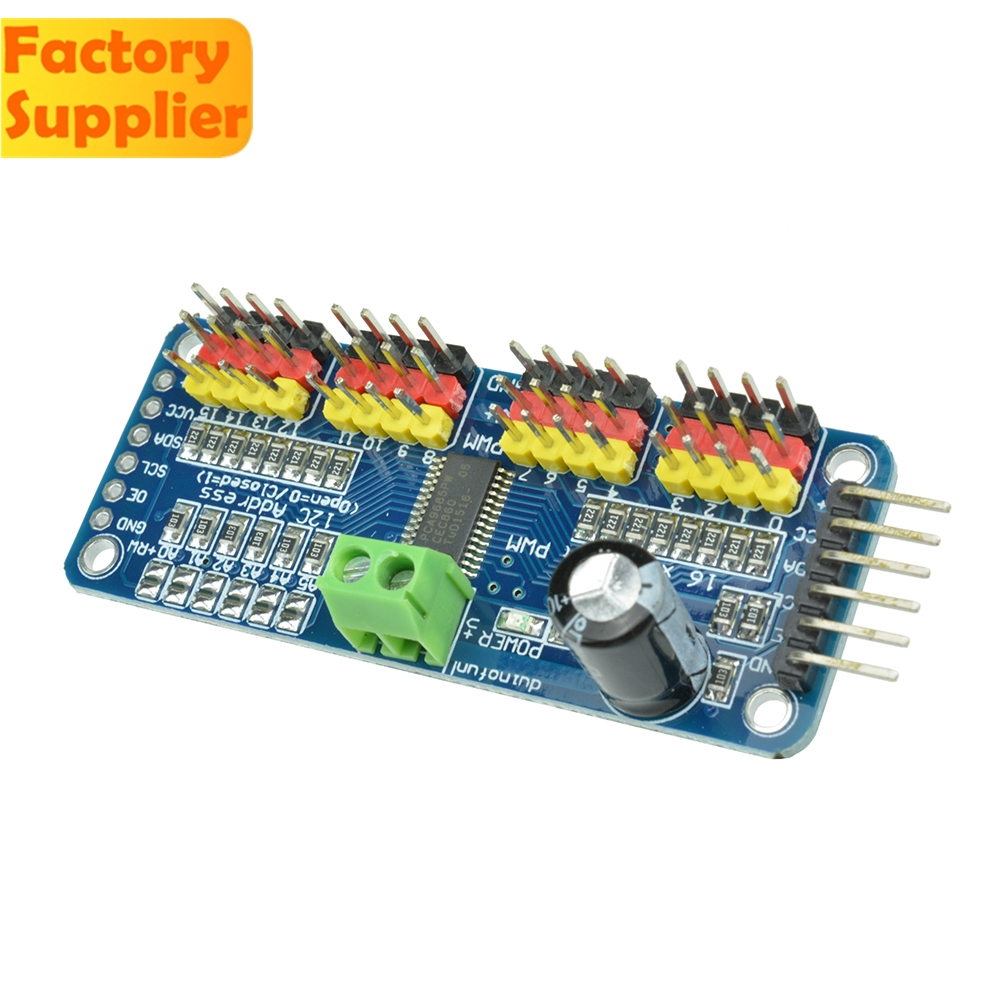 Mô Đun Pca9685 16ch 12-bit Pwm I2C Iic Giao Diện I2C Iic Cho Arduino