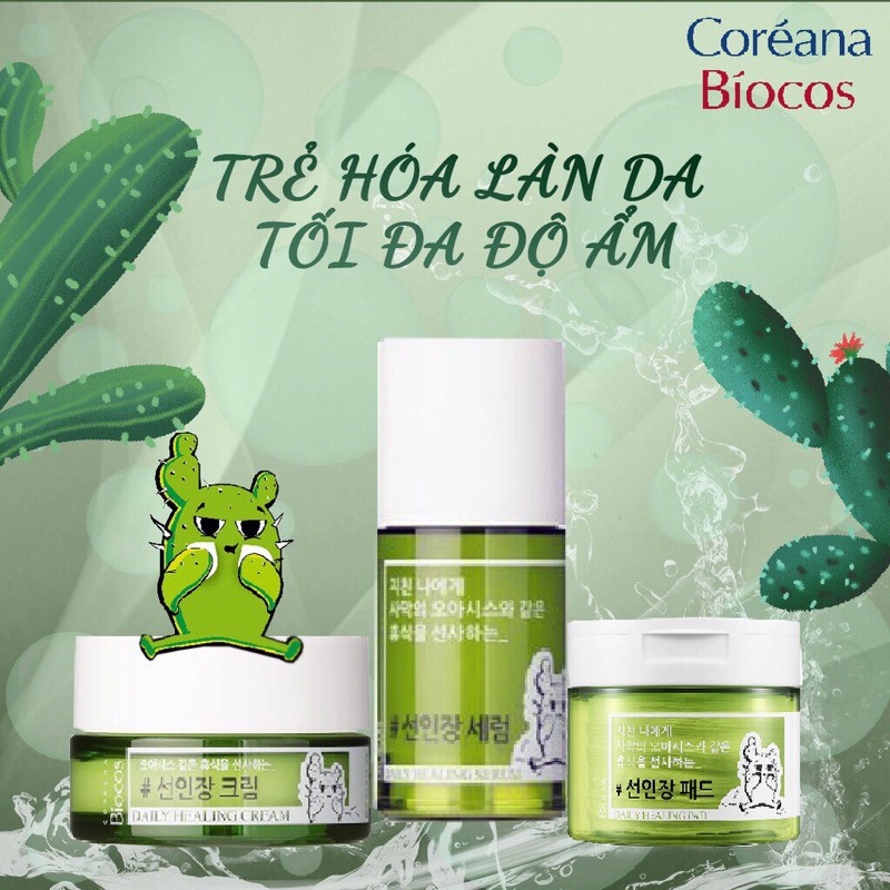 KEM DƯỠNG ẨM LÀM SÁNG DA COREANA BIOCOS DAILY HEALING CREAM 50ML