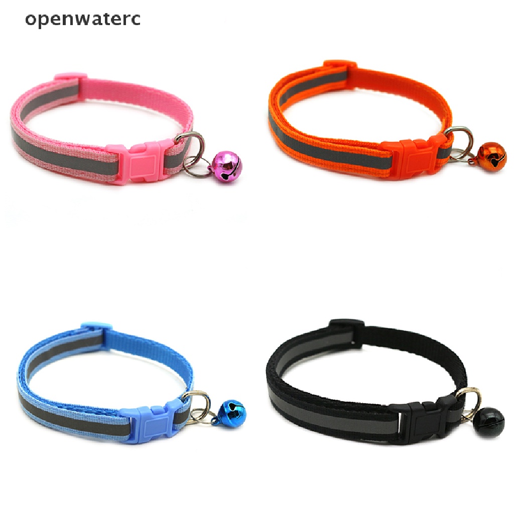 openwaterc Nylon Reflective Personalized Dog Collars Custom Pet Puppy Cat ID Collar Tag vn