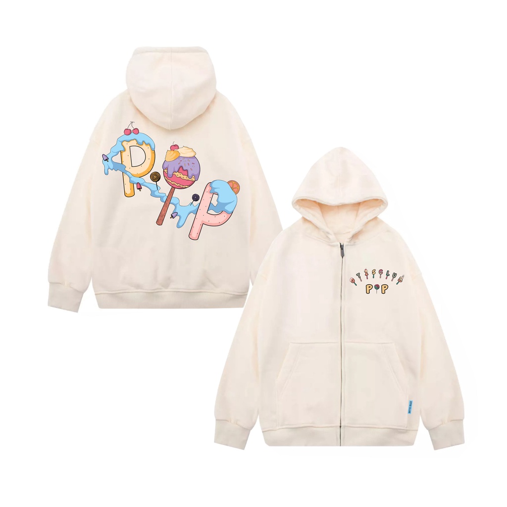 [Mã Fatrend0503 Giảm Đến 30K Đơn Từ 99K] Áo Khoác Hoodie Zip Otis Club - Hoodie Zip Candy Pop