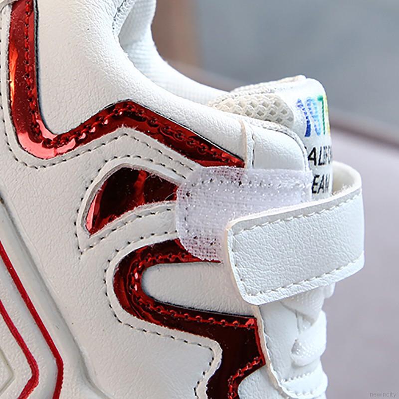 Giày thể thao da PU đế mềm phong cách Hàn Quốc cho bé