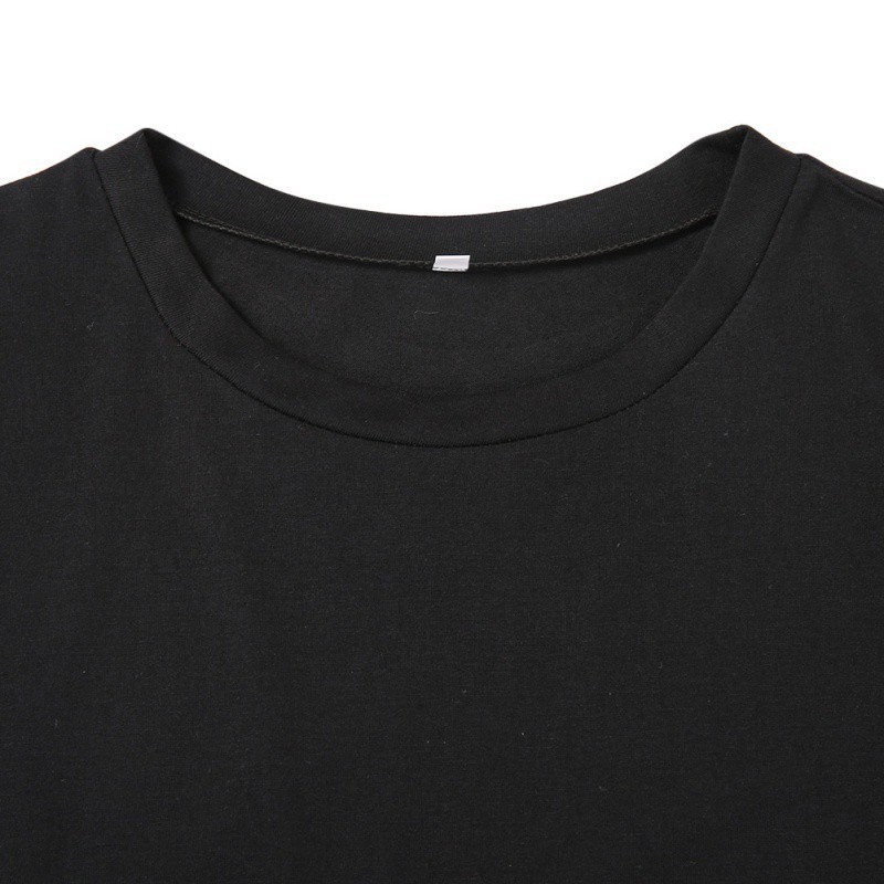 FREESHIP ĐƠN 99K_ Đầm thun tay ngắn form suông dài phối xẻ tà cá tính cho nữ | BigBuy360 - bigbuy360.vn