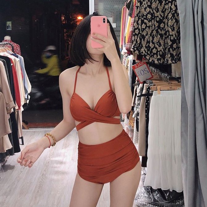 Bikini 2 mảnh buộc dây lưng và cổ, đan hông, ảnh thật shop chụp và feed back