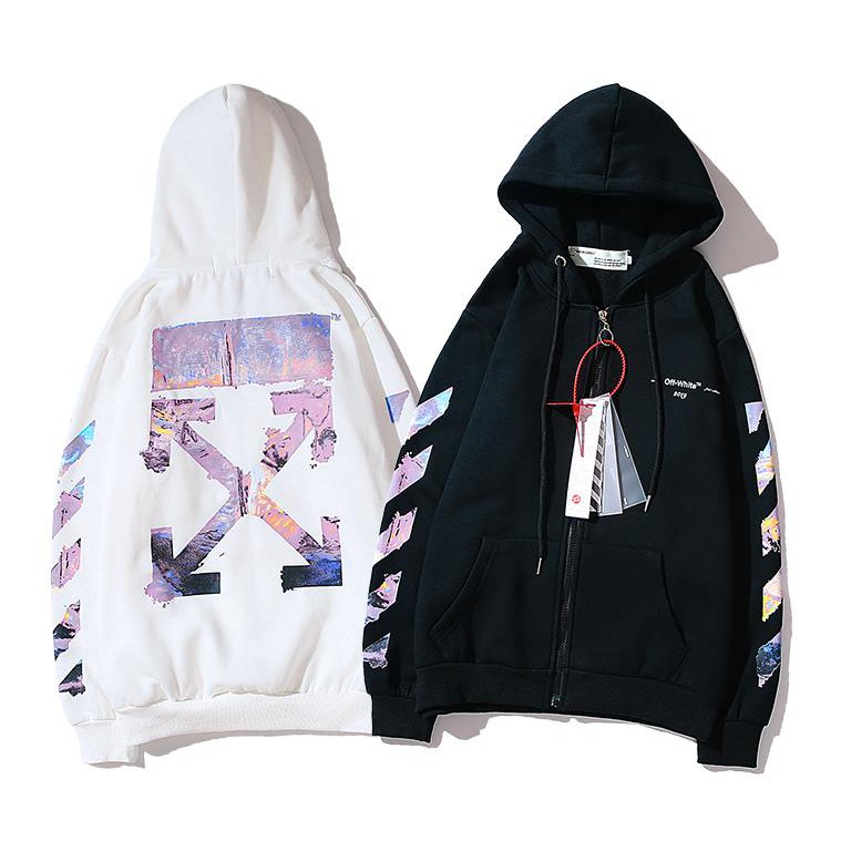 Áo Hoodie Off White Thời Trang Năng Động Cho Nữ