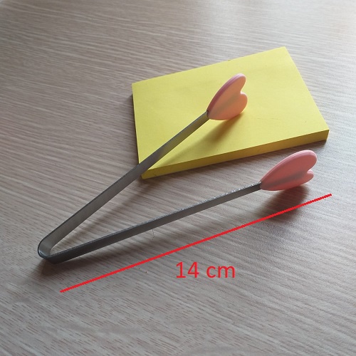 Kẹp nhỏ gắp thực phẩm, đồ ăn bằng inox không gỉ [HÀNG MỚI] ngộ nghĩnh đáng yêu sử dụng trong nhà bếp.