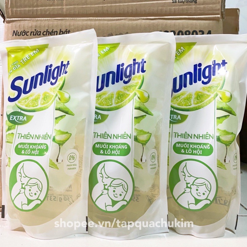 Nước rửa chén SUNLIGHT lô hội 550G