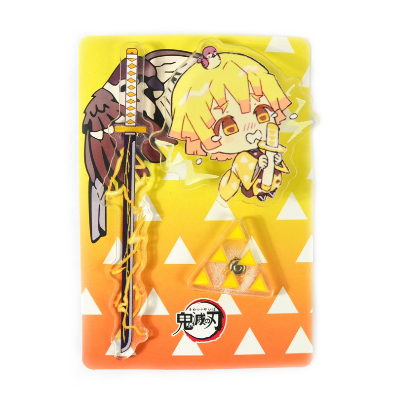 Ghim cài áo họa tiết nhân vật anime Demon Slayer dễ thương
